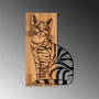 Wallity Cat 10 Accesorio decorativo de pared de madera y metal